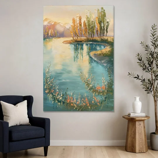 Garland Lakeside Serenity - Canvas Wall Art - Sofa - 40x60