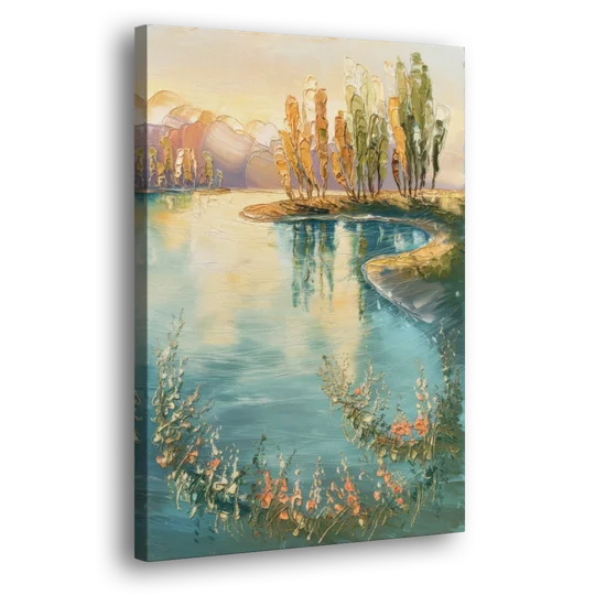Garland Lakeside Serenity - Canvas Wall Art - Side