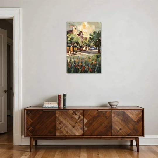 Garland Texas Pride - Canvas Wall Art - Coffee Table - 24x36
