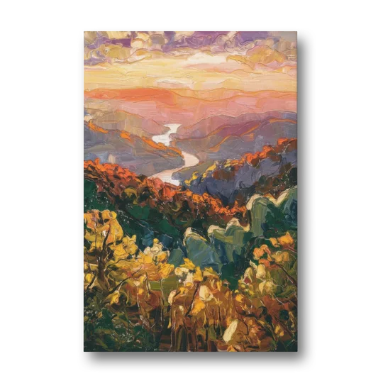 Gatlinburg Scenic Smoky Mountains - Canvas Wall Art - Front