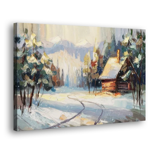 Gatlinburg Winter Wonderland - Canvas Wall Art - Side