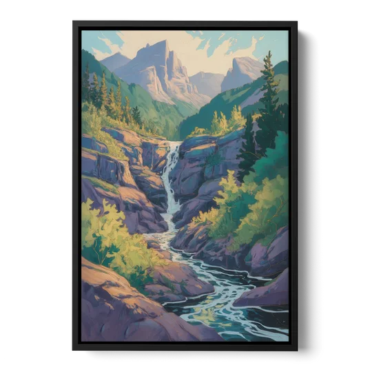 Geological Wonders - Black Framed Canvas Wall Art - Front