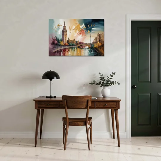 Giralda Grace - Canvas Wall Art - Office - 36x24