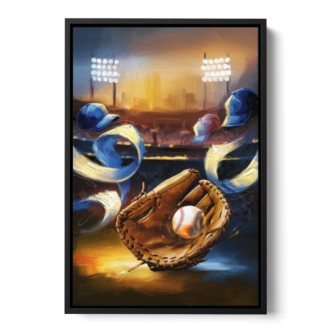 Glendale Brewers Fan Spirit - Black Framed Canvas Wall Art - Front