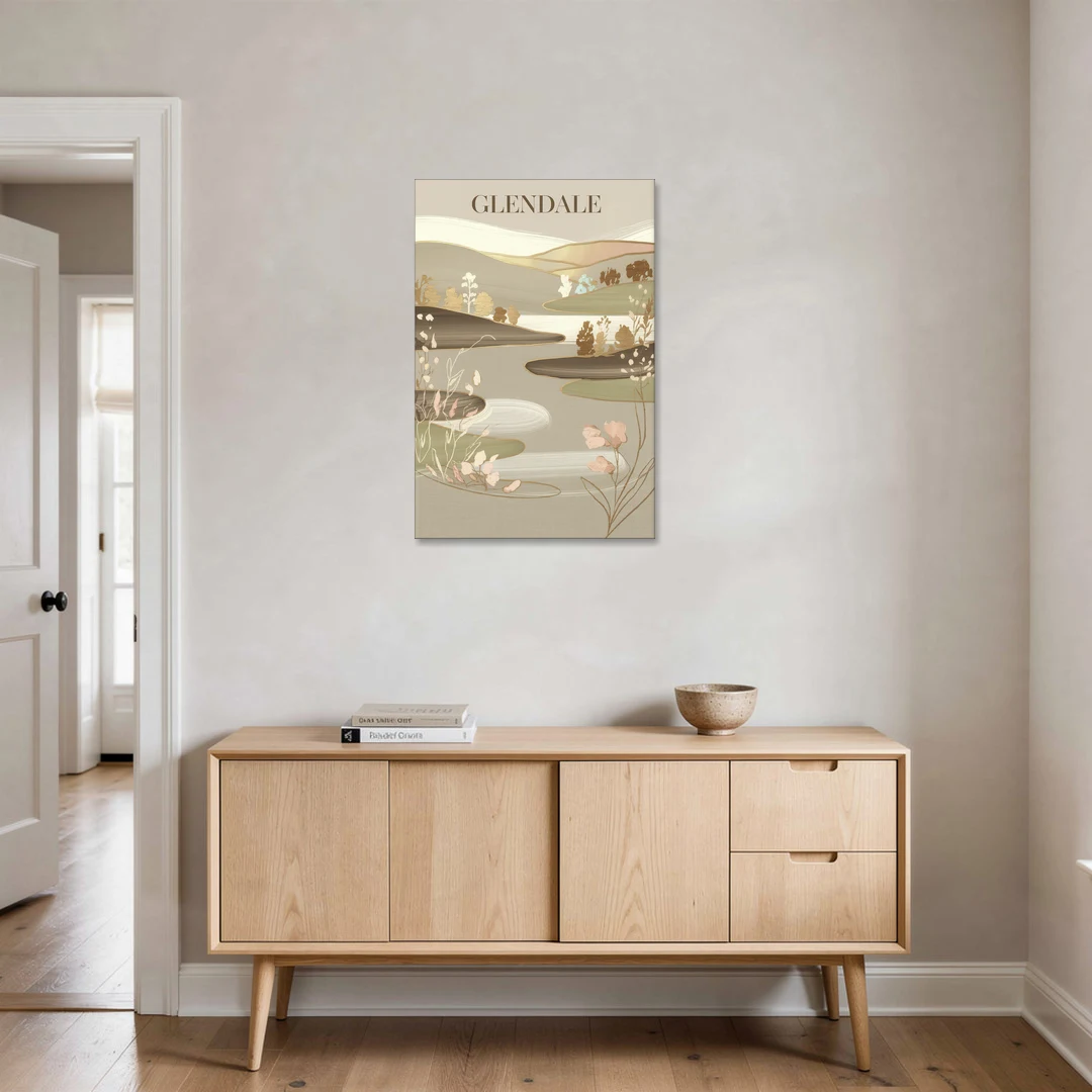 Glendale Rustic Elegance - Canvas Wall Art - Coffee Table - 24x36