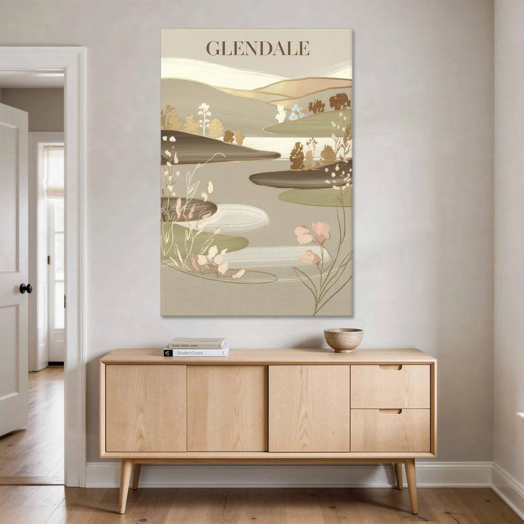 Glendale Rustic Elegance - Canvas Wall Art - Coffee Table - 40x60