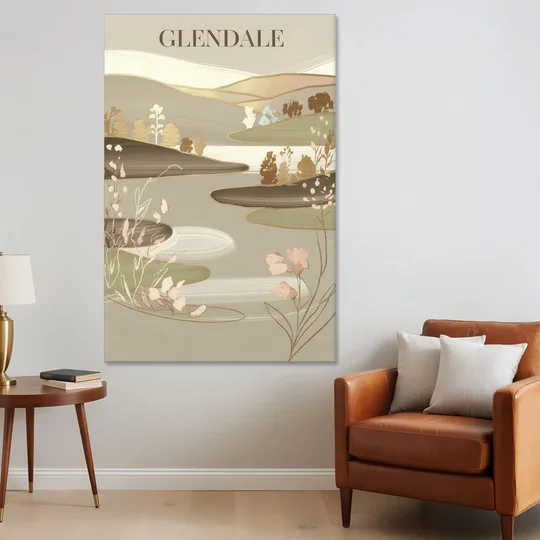 Glendale Rustic Elegance - Canvas Wall Art - Sofa - 40x60