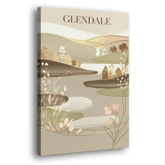 Glendale Rustic Elegance - Canvas Wall Art - Side