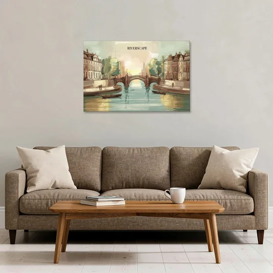 Glendale Urban Serenity - Canvas Wall Art - Sofa - 36x24