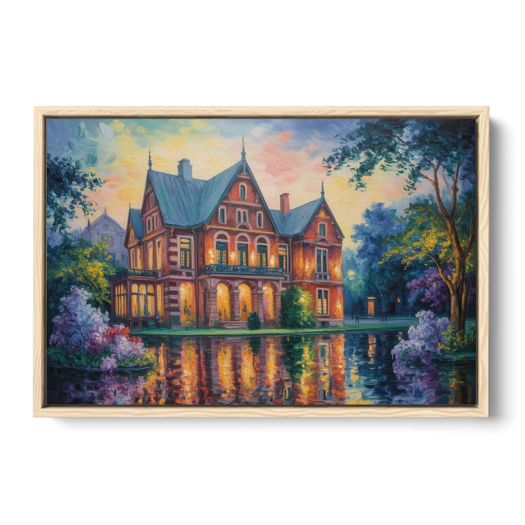 Goethe House Heritage - Oak Framed Canvas Wall Art - Front