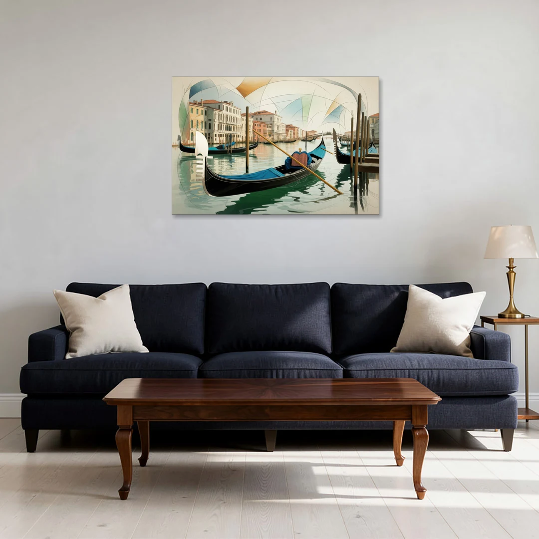 Gondola Dreams - Canvas Wall Art - Sofa - 36x24