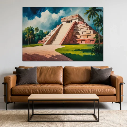 Gran Museo del Mundo Maya - Canvas Wall Art - Sofa - 60x40