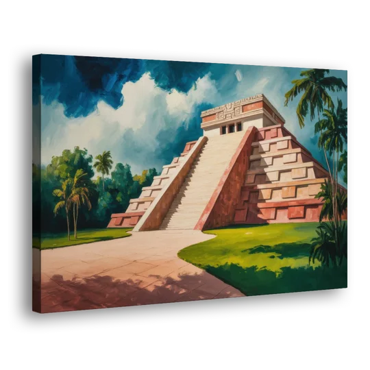Gran Museo del Mundo Maya - Canvas Wall Art - Side