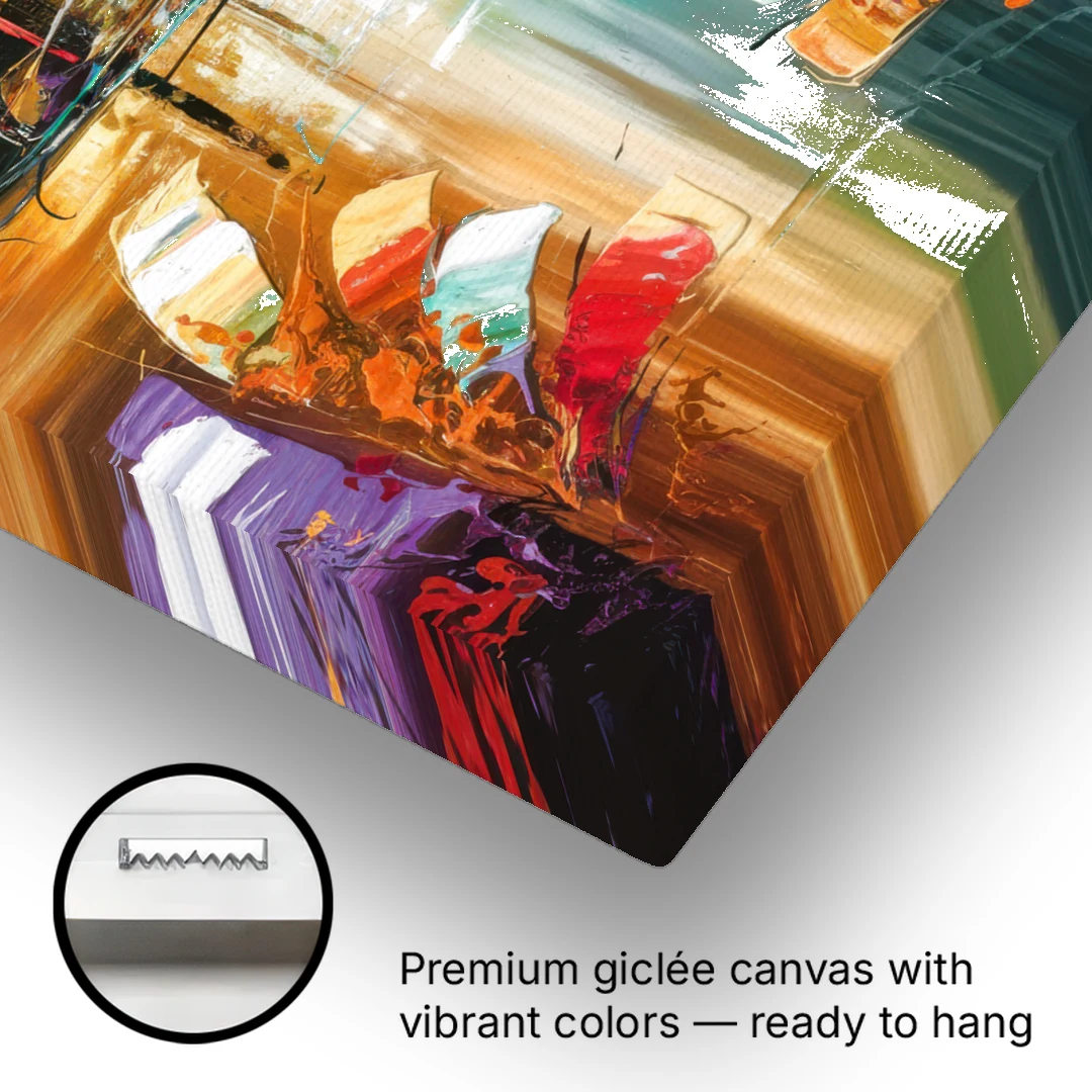 Grand Rapids Artistic City Vibes - Canvas Wall Art - Gallery Wrap Corner