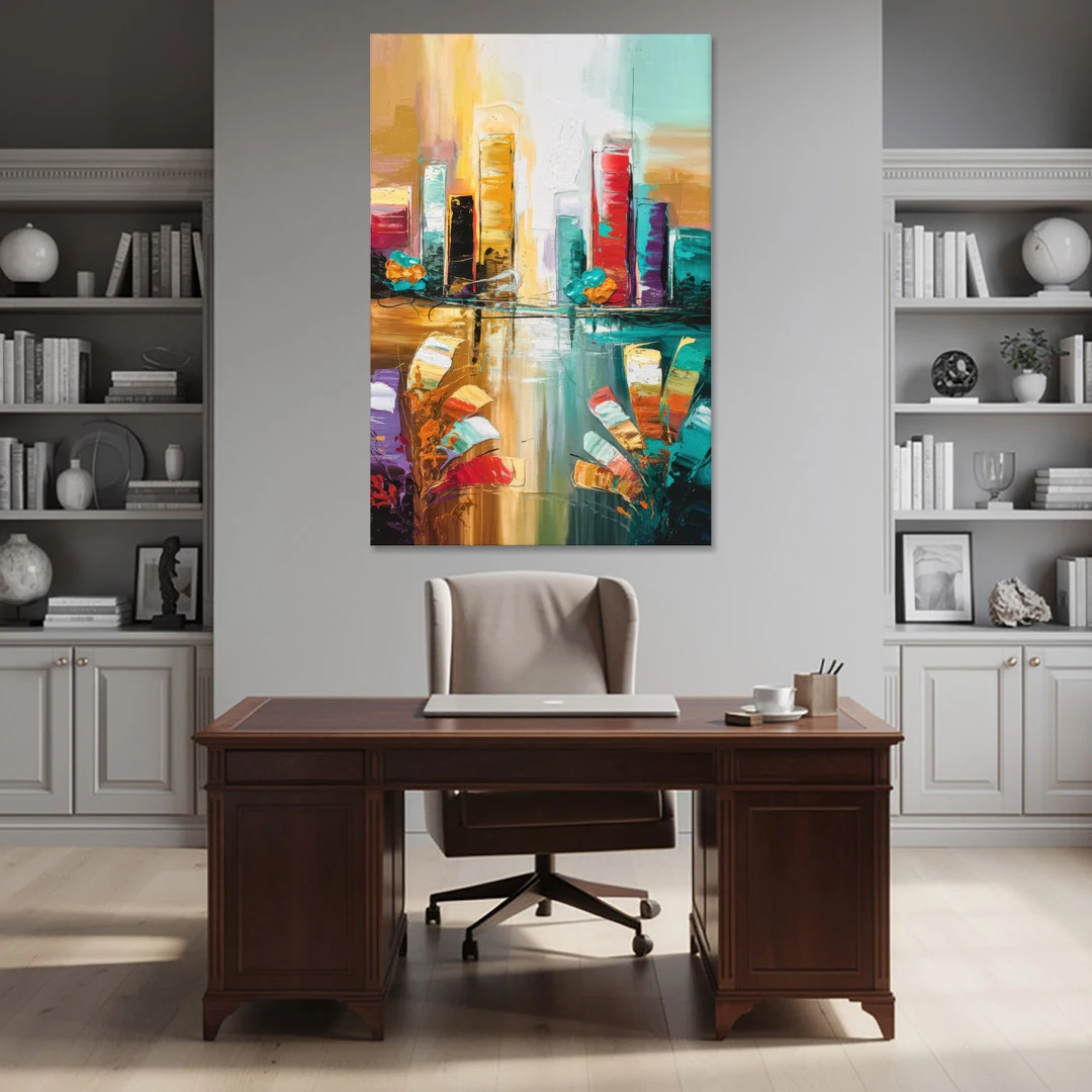 Grand Rapids Artistic City Vibes - Canvas Wall Art - Office - 40x60