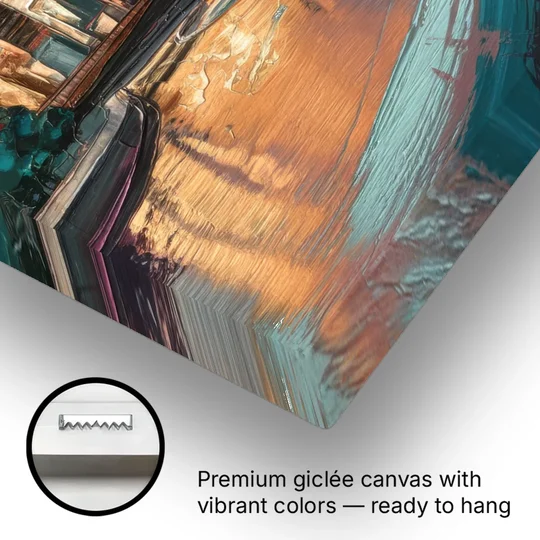 Grand Rapids Downtown Skyline - Canvas Wall Art - Gallery Wrap Corner
