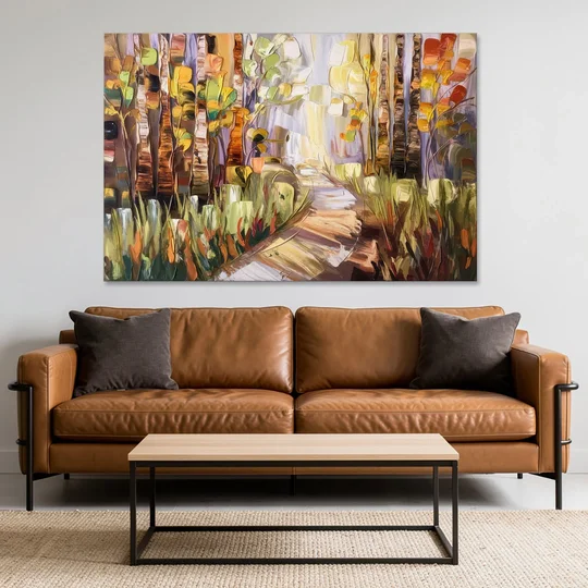 Grand Rapids Seasonal Foliage - Canvas Wall Art - Sofa - 60x40