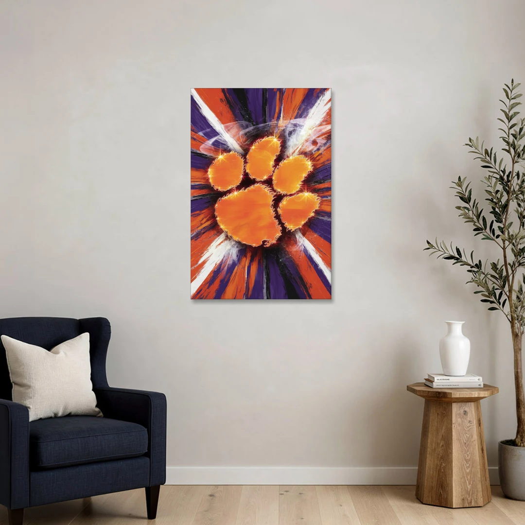 Greenville Clemson Tigers Pride - Canvas Wall Art - Sofa - 24x36