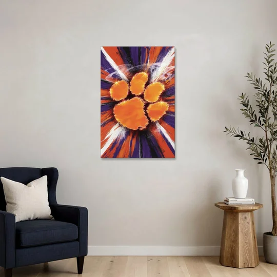 Greenville Clemson Tigers Pride - Canvas Wall Art - Sofa - 24x36
