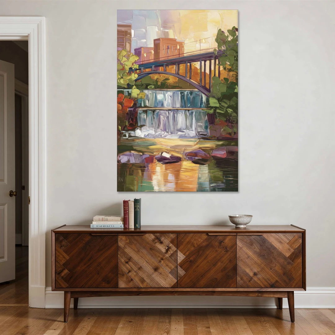 Greenville Historic Landmarks - Canvas Wall Art - Coffee Table - 40x60