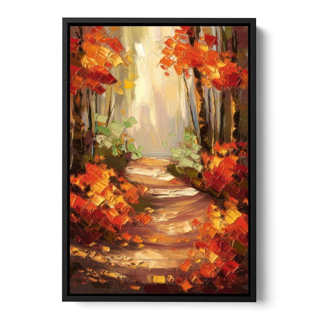 Greenville Nature Trails - Black Framed Canvas Wall Art - Front