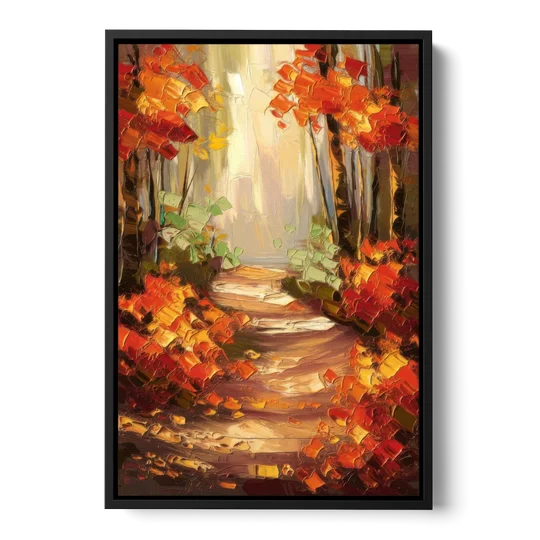 Greenville Nature Trails - Black Framed Canvas Wall Art - Front
