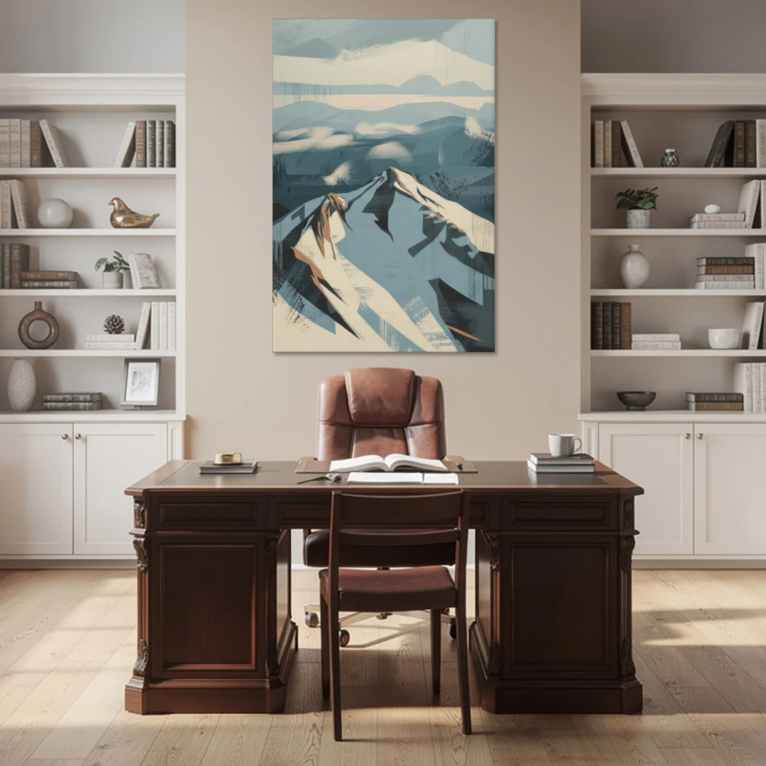 Grouse Mountain Snow View - Canvas Wall Art - Office - 40x60