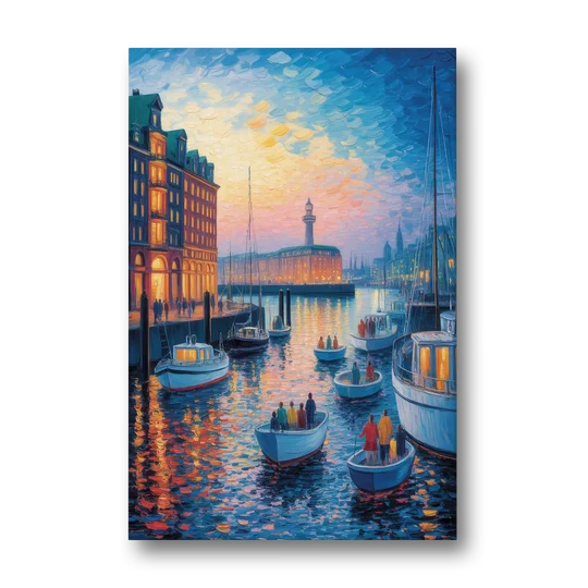 Harbor Lights - Canvas Wall Art - Front