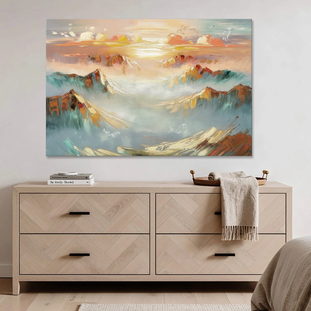 Henderson Mountain Horizon - Canvas Wall Art - Coffee Table - 60x40