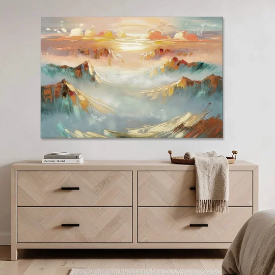 Henderson Mountain Horizon - Canvas Wall Art - Coffee Table - 60x40