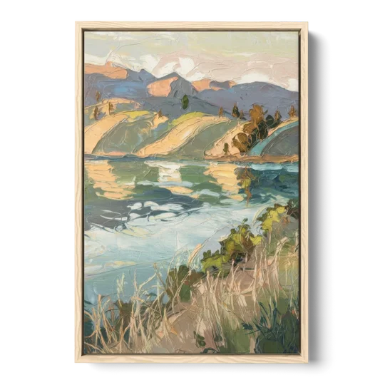 Henderson Serene Landscapes - Oak Framed Canvas Wall Art - Front