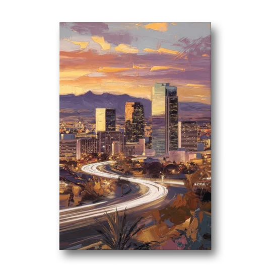 Henderson Skyline Views - Canvas Wall Art - Front