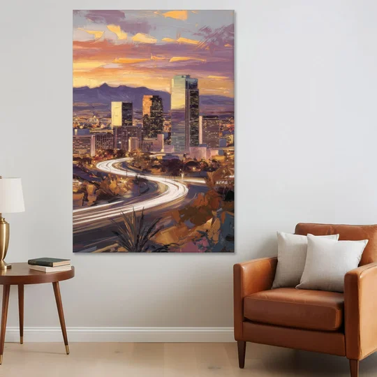 Henderson Skyline Views - Canvas Wall Art - Sofa - 40x60