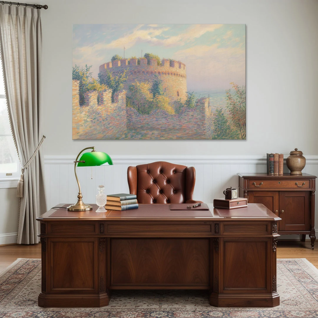Heptapyrgion Fortress - Canvas Wall Art - Office - 60x40