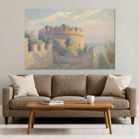Heptapyrgion Fortress - Canvas Wall Art - Sofa - 60x40