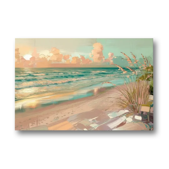 Hilton Head Island Oceanfront Sunrise - Canvas Wall Art - Front