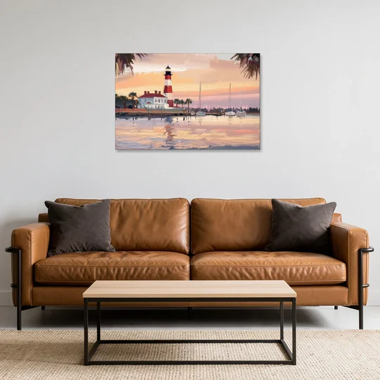 Hilton Head Island Palmetto Breeze - Canvas Wall Art - Sofa - 36x24