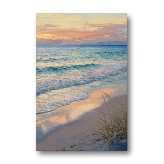 Hilton Head Island Sunset Beach View - Canvas Wall Art - Front