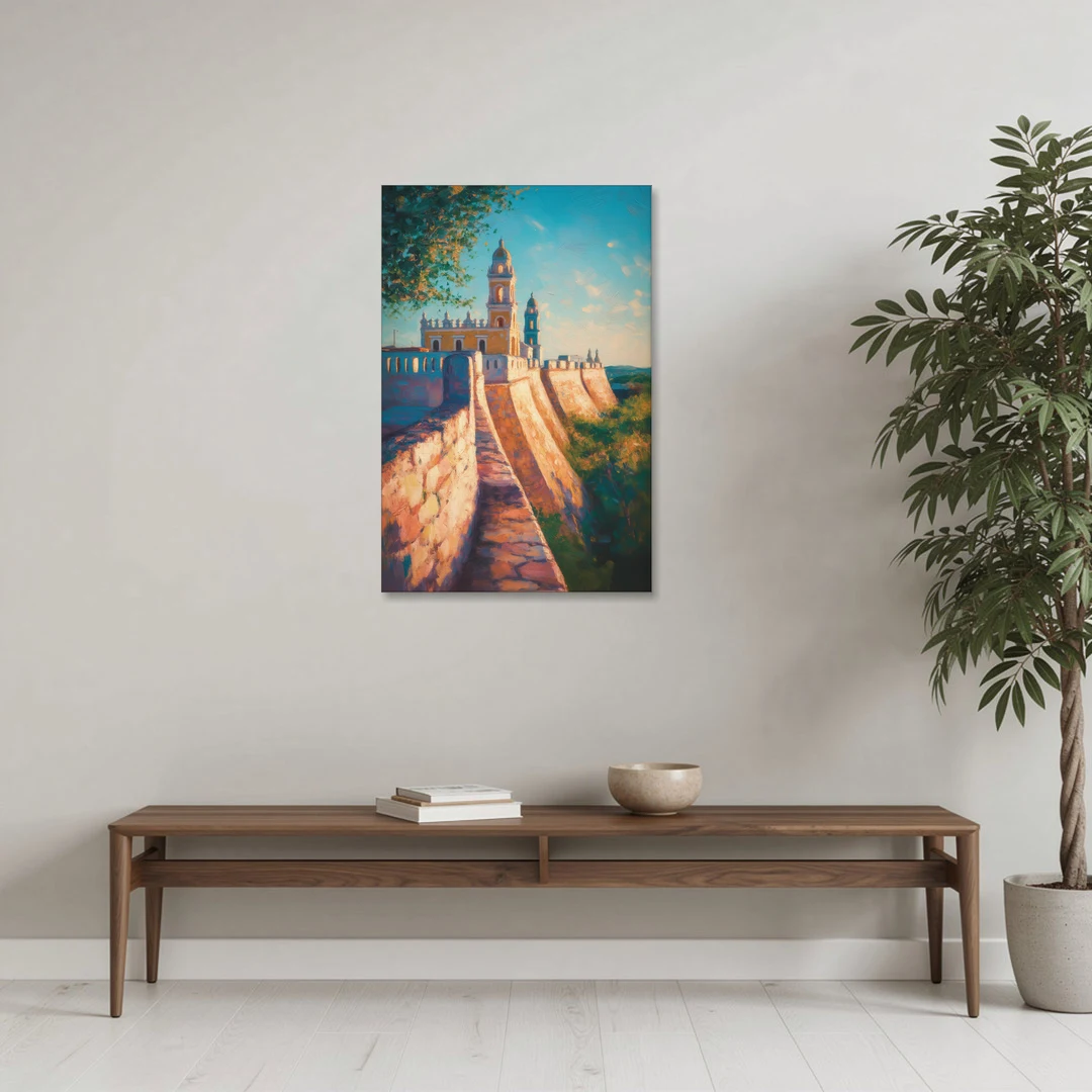 Historic Fortified Walls - Canvas Wall Art - Coffee Table - 24x36