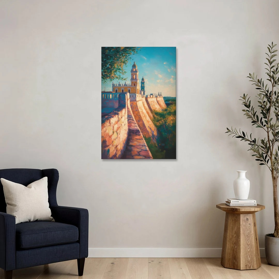 Historic Fortified Walls - Canvas Wall Art - Sofa - 24x36