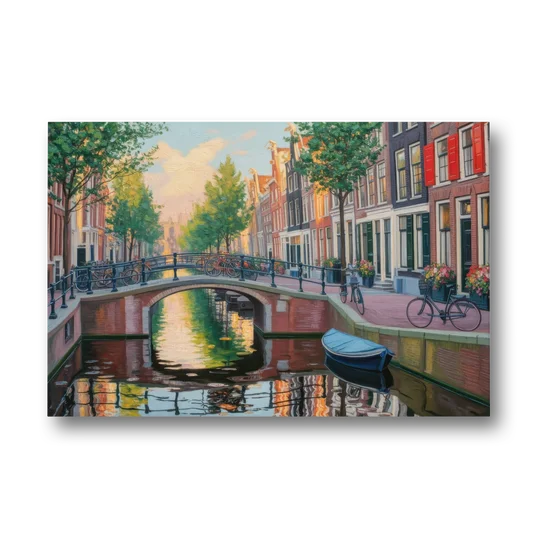 Historic Jordaan - Canvas Wall Art - Front