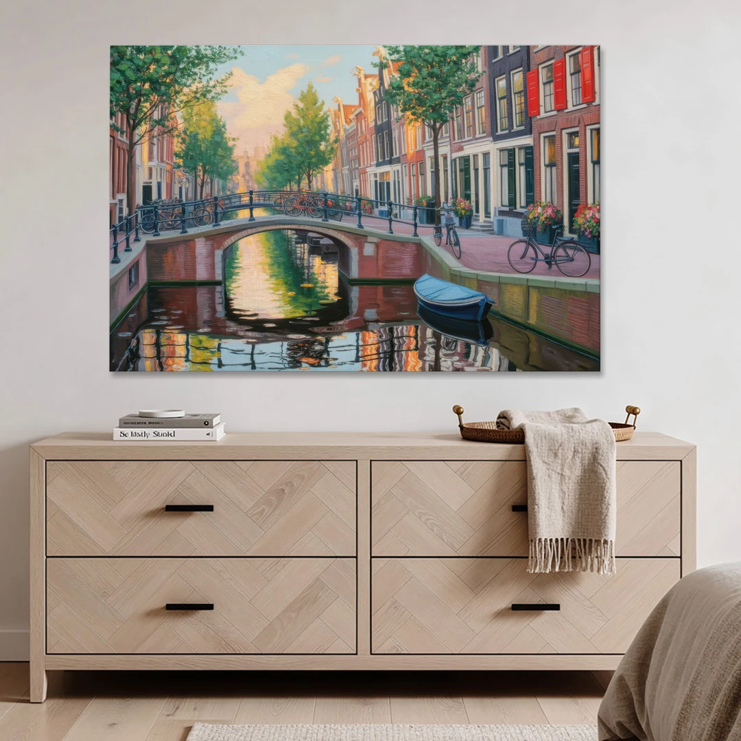 Historic Jordaan - Canvas Wall Art - Coffee Table - 60x40