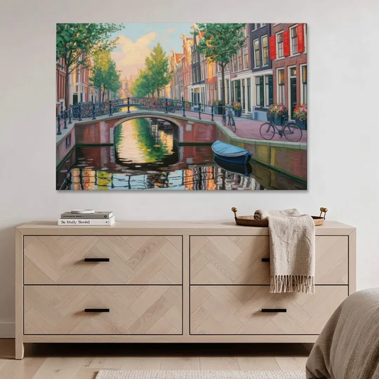 Historic Jordaan - Canvas Wall Art - Coffee Table - 60x40