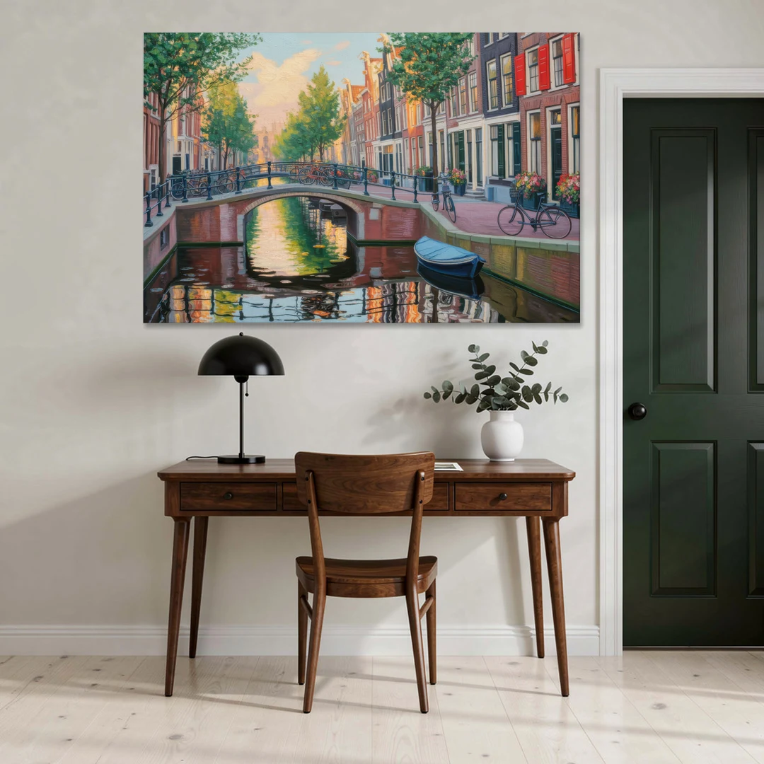 Historic Jordaan - Canvas Wall Art - Office - 60x40