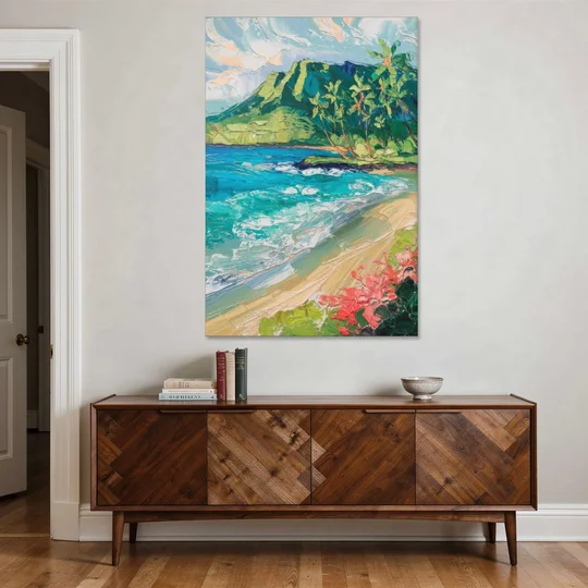 Honolulu Diamond Head View - Canvas Wall Art - Coffee Table - 40x60