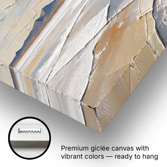 Horizontal Canvas Wall Art of a Cracked Salt Flat - Canvas Wall Art - Gallery Wrap Corner