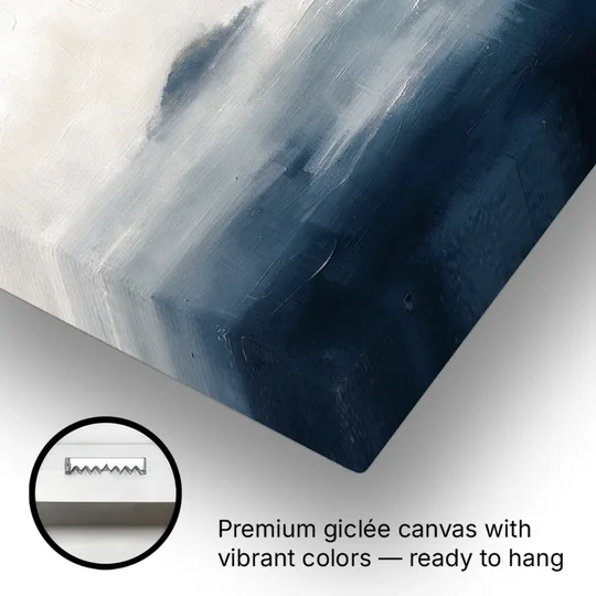 Horizontal Wall Art for Bedroom with Fog Islands - Canvas Wall Art - Gallery Wrap Corner