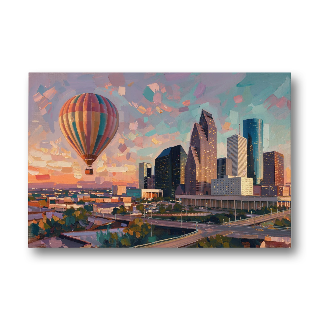 Houston Artistic Flair - Canvas Wall Art - Front