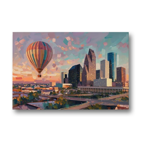 Houston Artistic Flair - Canvas Wall Art - Front