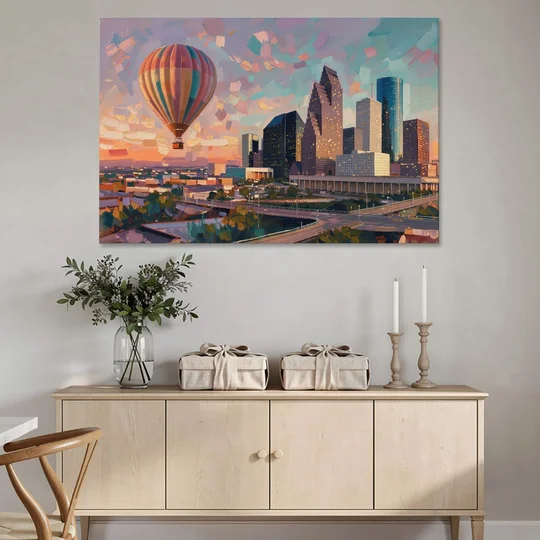 Houston Artistic Flair - Canvas Wall Art - Coffee Table - 60x40